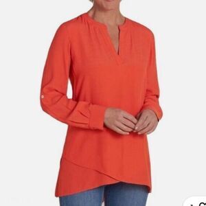 Soft Surroundings Coral Timeless Tunic Top Women’s Medium